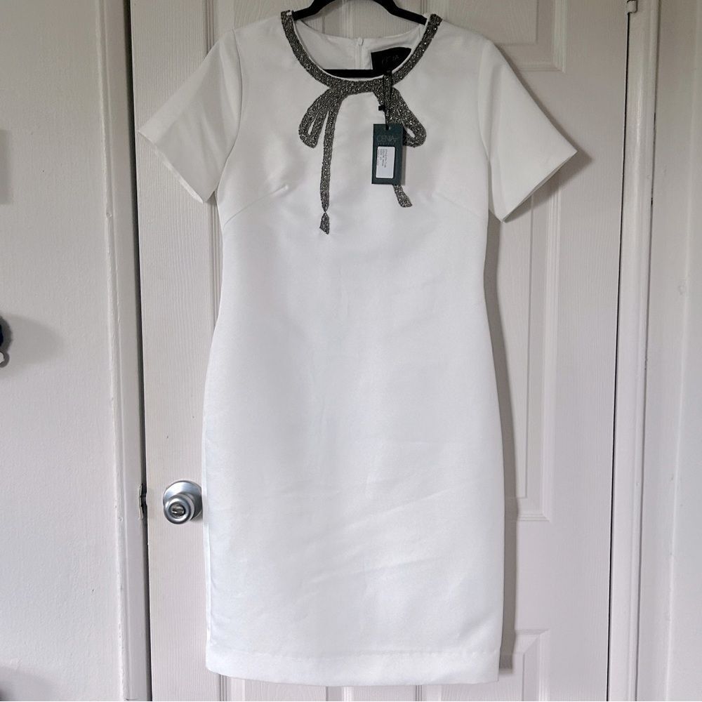 NWT Cenia New York Beaded Bow Dress